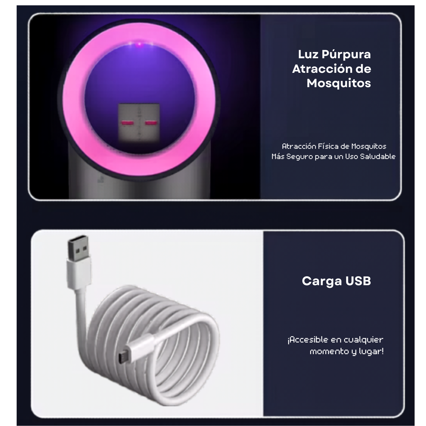 Lámpara Antimosquitos UV Silenciosa